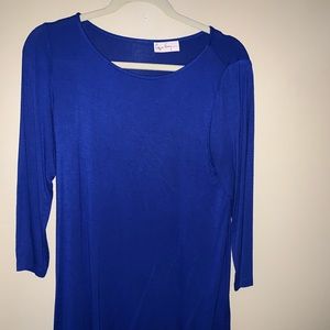 Cobalt Blue Jersey Dress